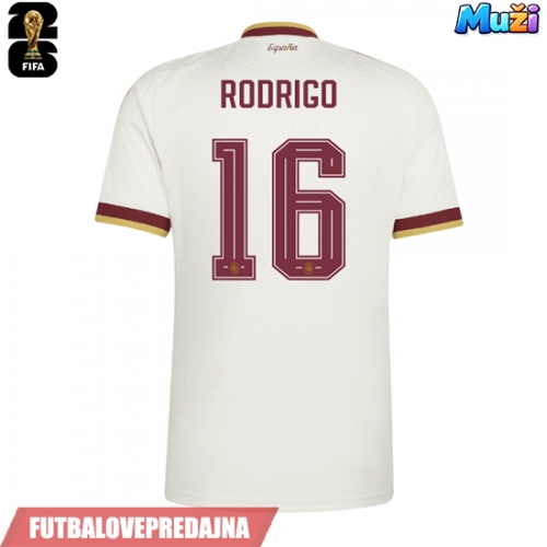 Lacne Muži Futbalové dres Španielsko Rodri Hernandez #16 MS 2026 Krátky Rukáv - Preč